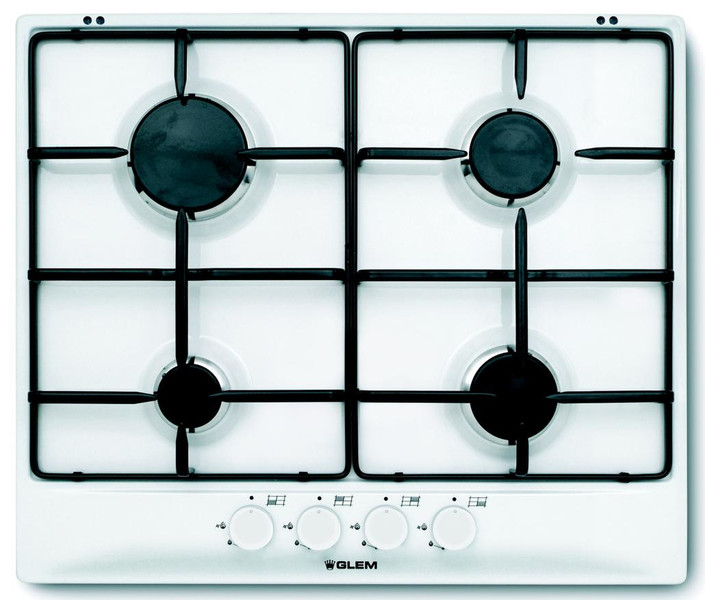 Glem GT64WH built-in Gas White hob