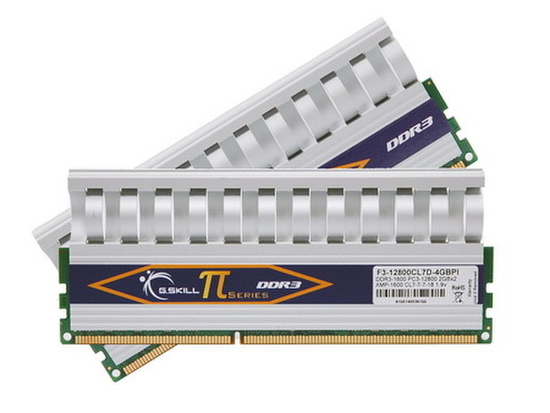 G.Skill 4GB (2x2048MB) kit, DDR3 PC 12800 CL7 4GB DDR3 1600MHz memory module