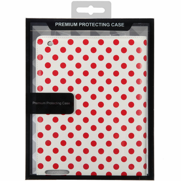 MicroMobile iPad2 Leather Case Флип Красный, Белый