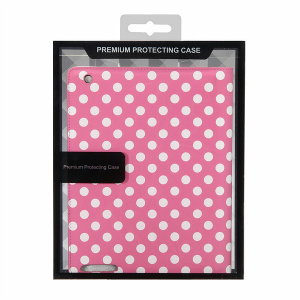MicroMobile iPad2 Leather Case Флип Розовый, Белый