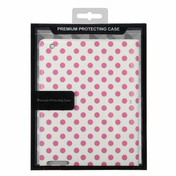 MicroMobile iPad2 Leather Case Флип Розовый, Белый