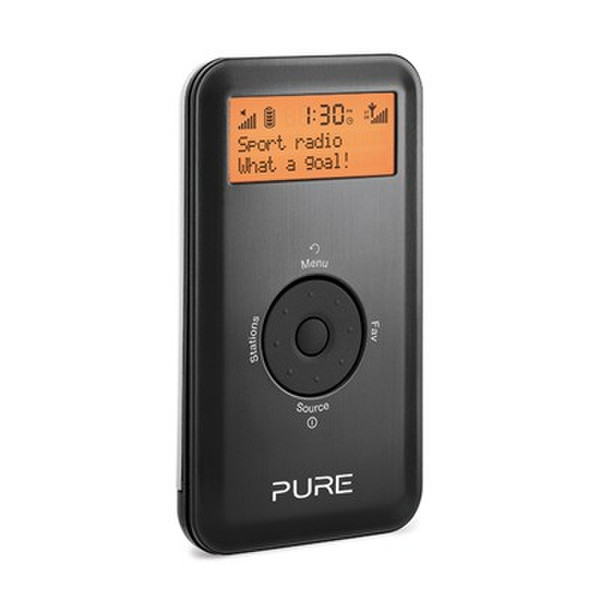 Pure Move 2500 Персональный Цифровой Черный радиоприемник