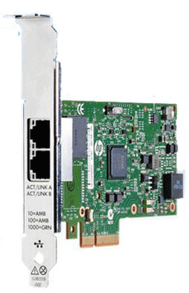 Hewlett Packard Enterprise Ethernet 1Gb 2-port 361T Внутренний Ethernet 1000Мбит/с сетевая карта