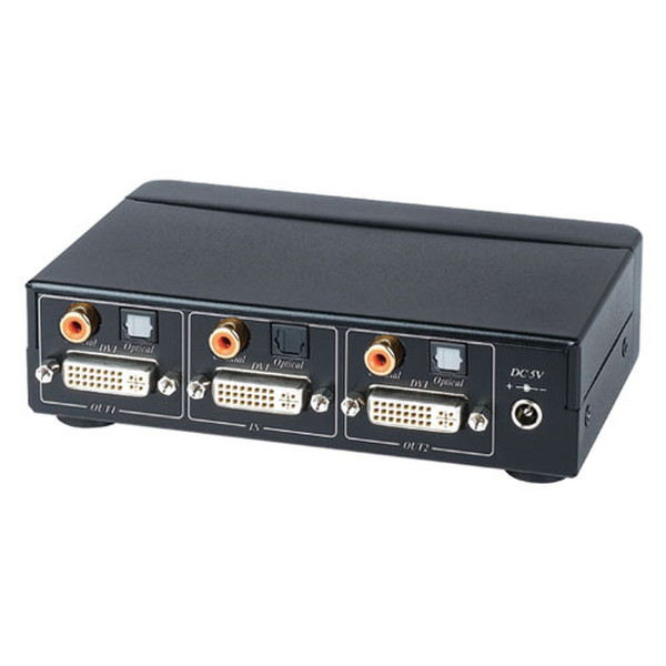 Intronics DVI Splitter 1-2 Audio + Toslink video splitter