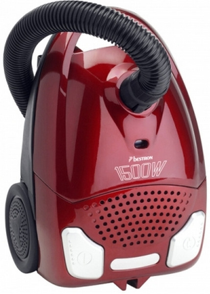 Bestron AS1500R Cylinder vacuum cleaner 1.8L 1500W Red vacuum