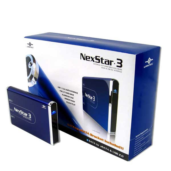 Vantec NexStar 3 NST-260SU-BL 3.5Zoll Schwarz