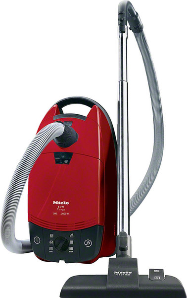 Miele S 771 Zylinder-Vakuum 4l 2000W Schwarz, Rot