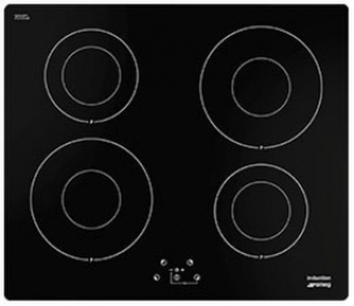 Smeg SI642D2 Встроенный Индукционная Черный плита