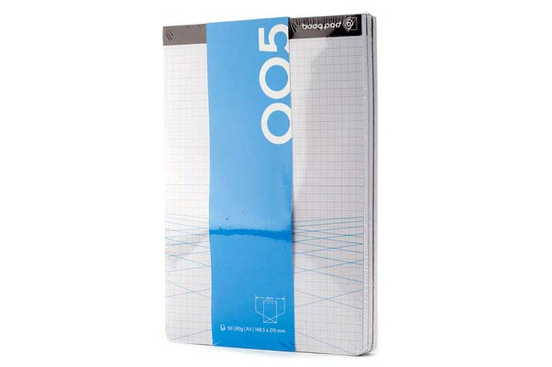 Booq Notepad 3-pack, 5 mm grid A5 150sheets