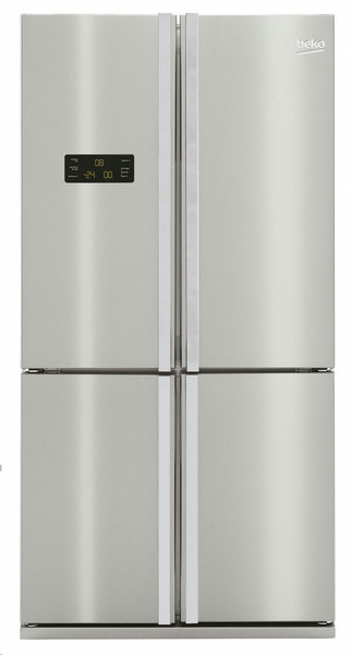 Beko GNE114612X freestanding 540L A+ Grey,Stainless steel side-by-side refrigerator