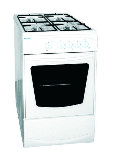 Beko BCE 5622 S Freestanding Gas hob C White cooker