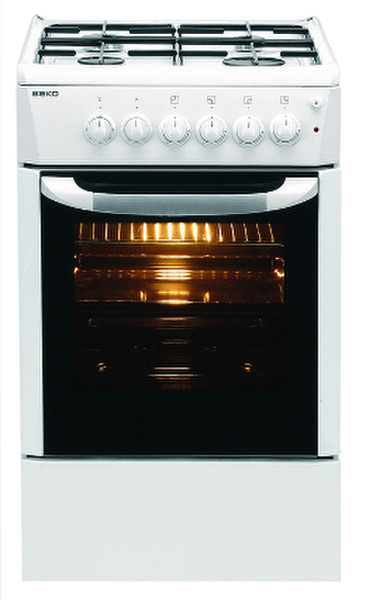 Beko CM 51020 S Freistehend Gas hob A Weiß Küchenherd