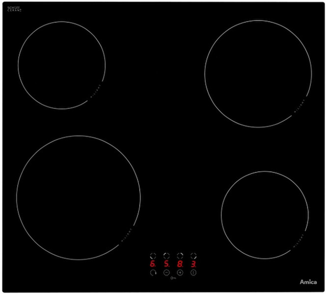 Amica DS6200 Tisch Ceramic hob Schwarz Kochfeld