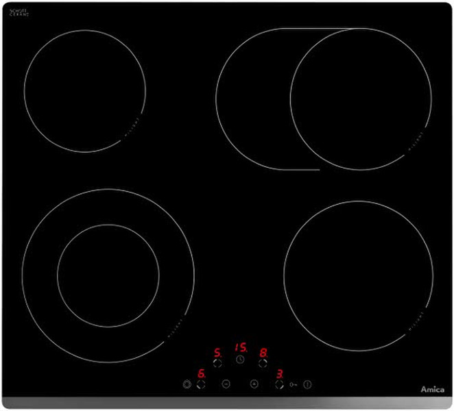 Amica DS6210 Tabletop Ceramic Black hob