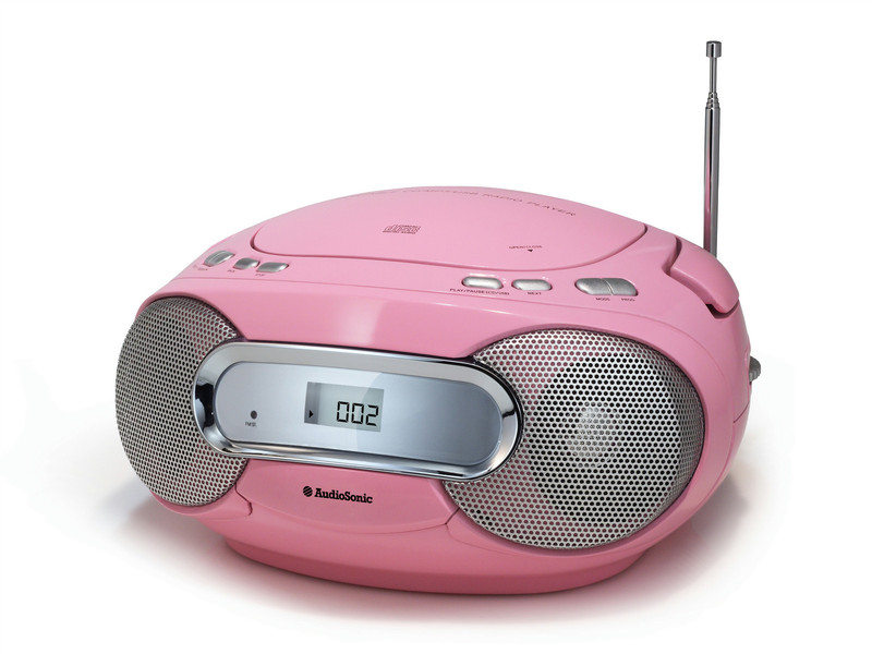 AudioSonic CD-1582 Digital 6W Pink CD radio