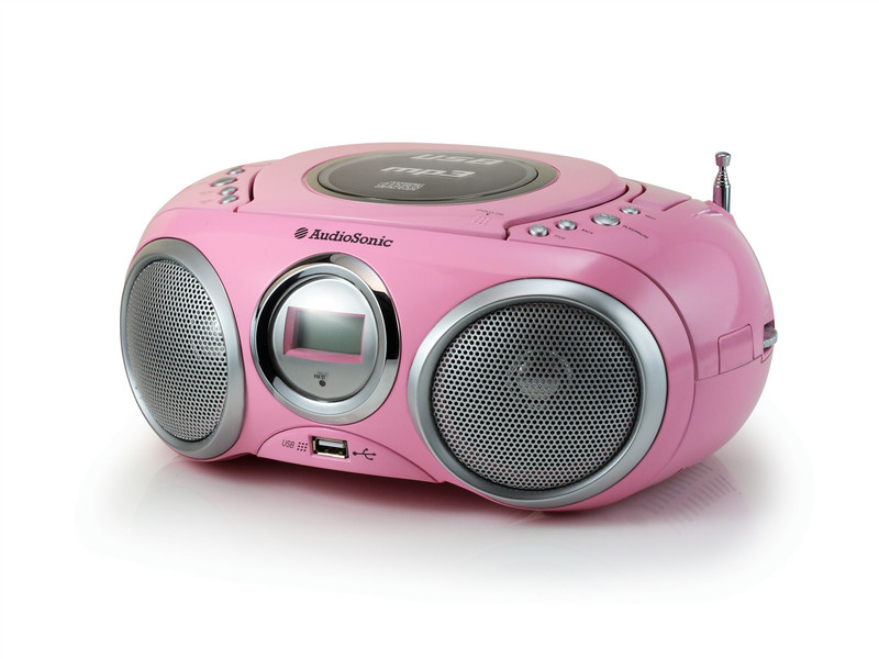 AudioSonic CD-1572 Digital 6W Pink CD radio