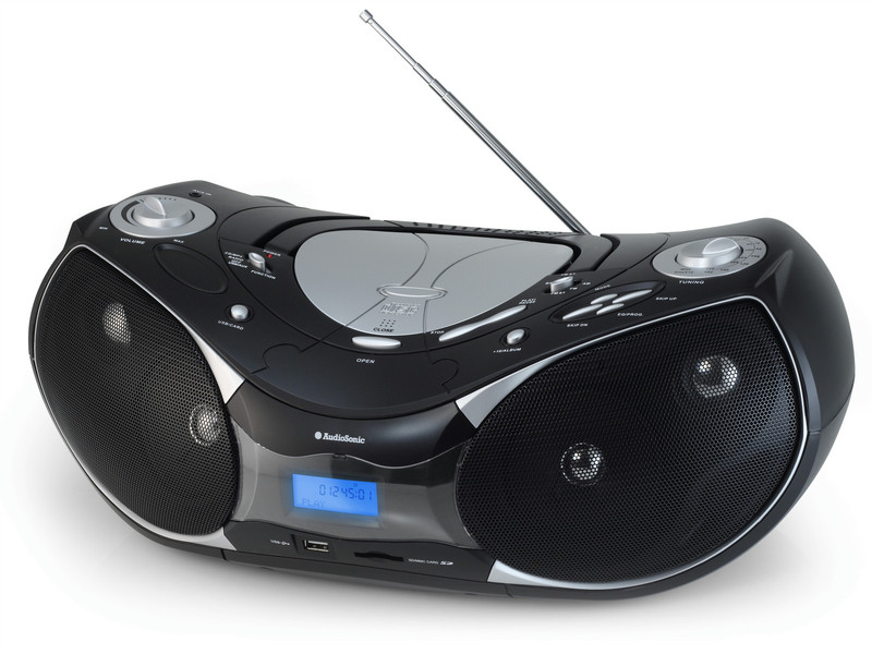 AudioSonic CD-1588 Цифровой 20Вт Черный CD радио