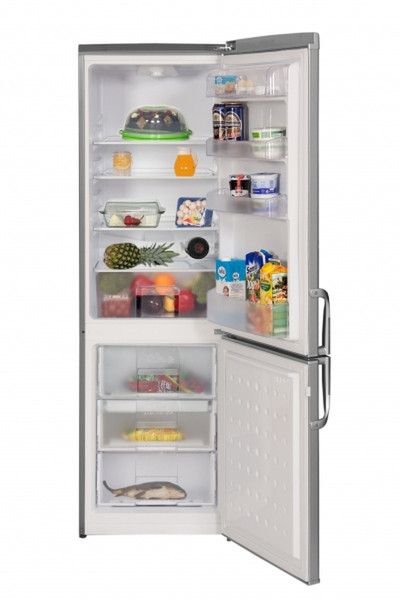 Beko CSA 29022 X freestanding A+ Stainless steel fridge-freezer