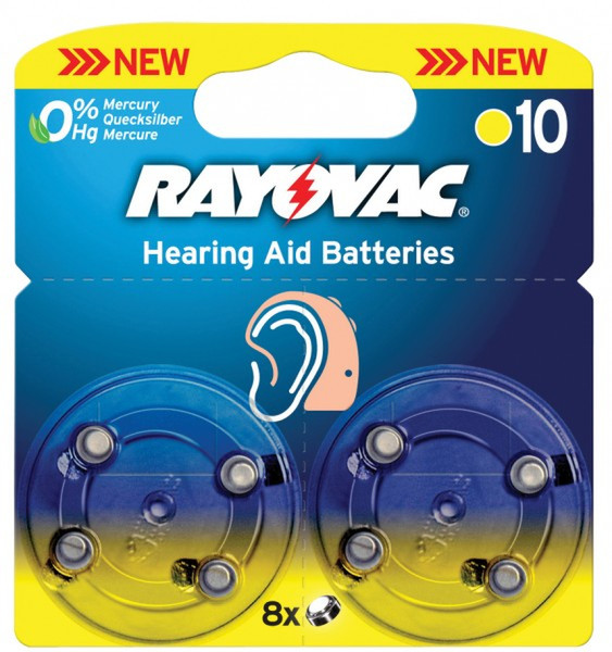 Rayovac Hearing aid 10, 8-pack