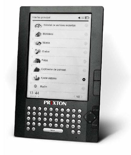 PRIXTON Codex 200 6" 2GB Black e-book reader