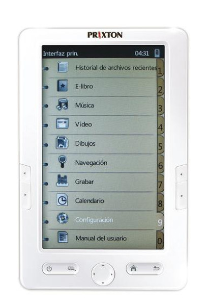 PRIXTON Codex 300 7Zoll Touchscreen 2GB Weiß eBook-Reader