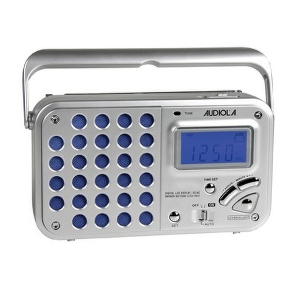 Audiola RTB-2036D/S Портативный Цифровой Cеребряный радиоприемник