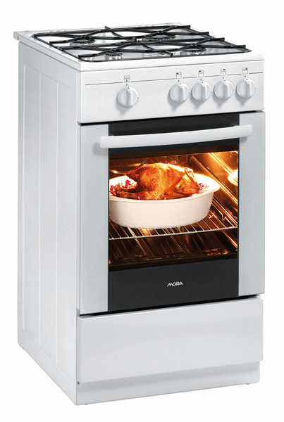 Mora PS 130 GW Freestanding Gas hob White