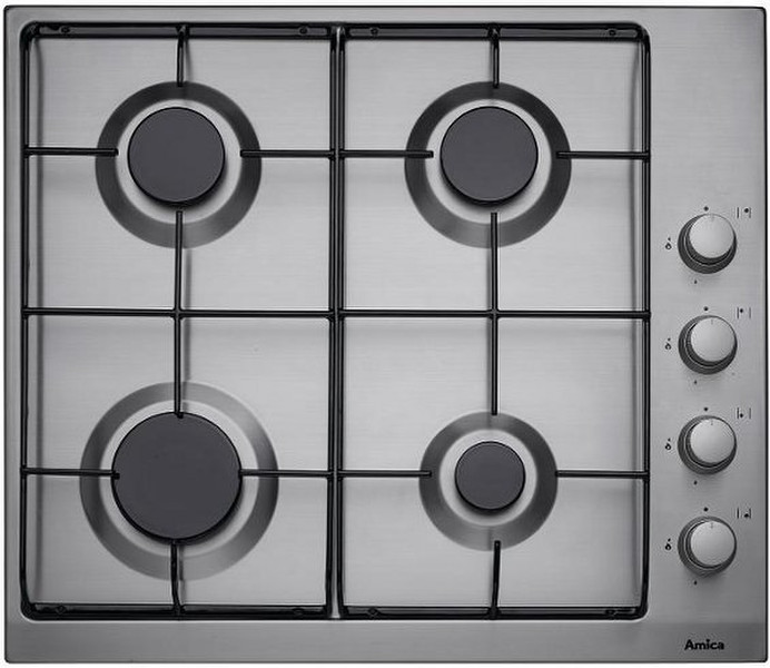 Amica PGX6610 built-in Gas Grey,Stainless steel hob