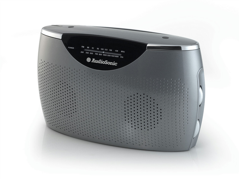 AudioSonic RD-1545 Portable Analog Grey,Silver