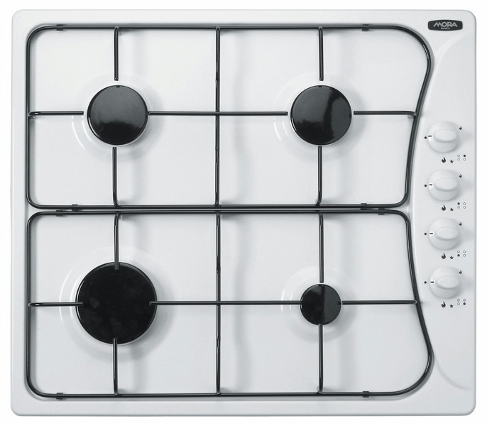 Mora 4204.1002 built-in Gas White hob