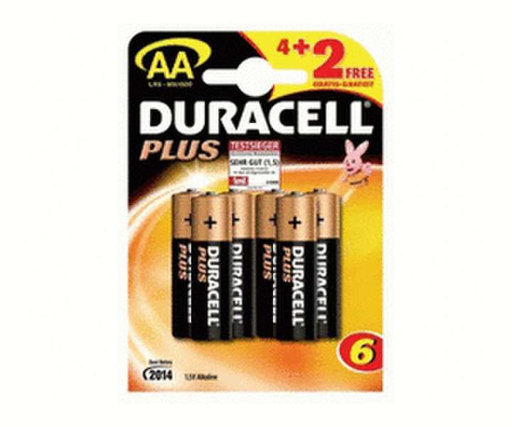 Duracell 6 LR6 AA Щелочной 1.5В