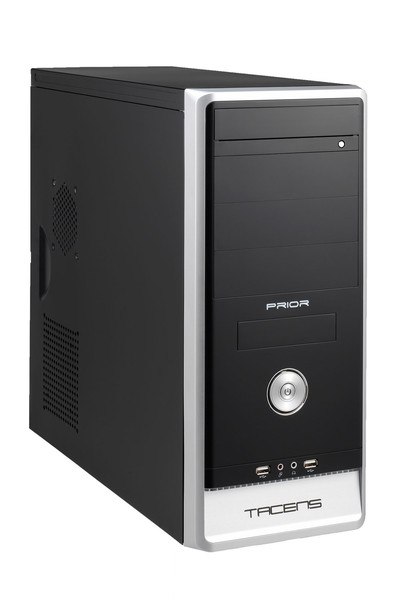 Tacens PRIOR Midi-Tower Black,Silver computer case