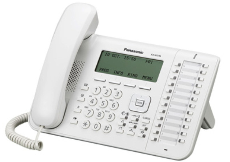 Panasonic KX-NT546 Проводная телефонная трубка 6линий ЖК Белый