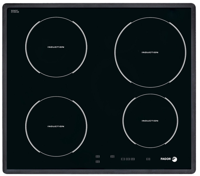 Fagor IFT-14S Встроенный Electric hob Черный