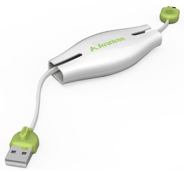 Avantree FDKB-TR105-RT-WHT 0.75m Micro-USB A USB A White USB cable