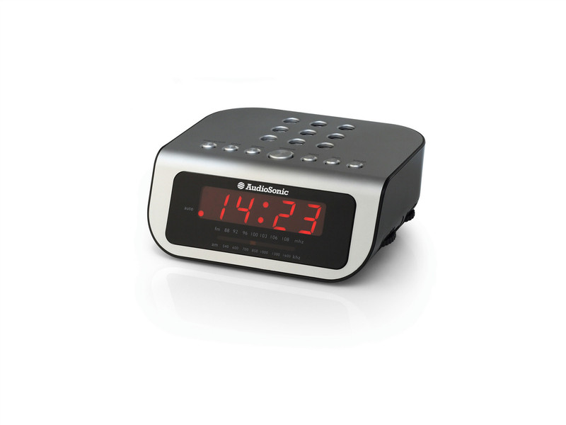AudioSonic CL-1470 Часы Cеребряный радиоприемник