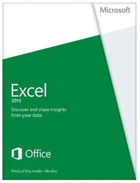 Microsoft Excel 2013, x32/64, 1u, ENG