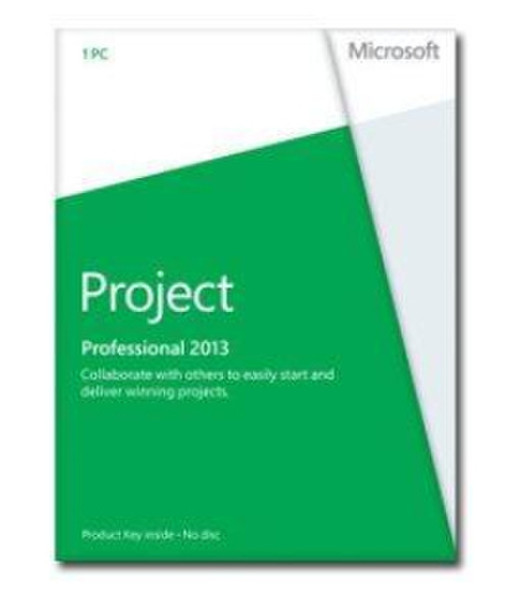 Microsoft Project 2013 Professional, x32/64, 1u, ENG