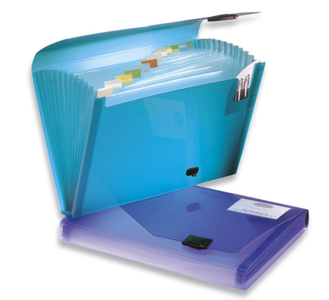 Snopake 13-part Expanding Organiser - Electra Assorted, Foolscap personal organizer