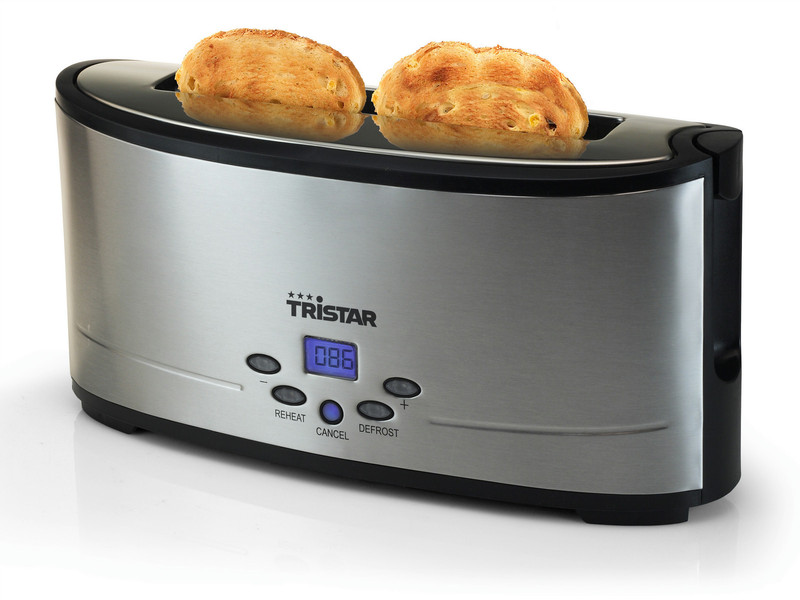 Tristar BR-1017 2slice(s) 900, -W Schwarz, Edelstahl Toaster