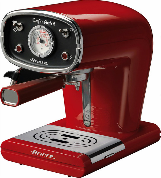 Ariete Cafè Retro Rossa Espressomaschine Rot