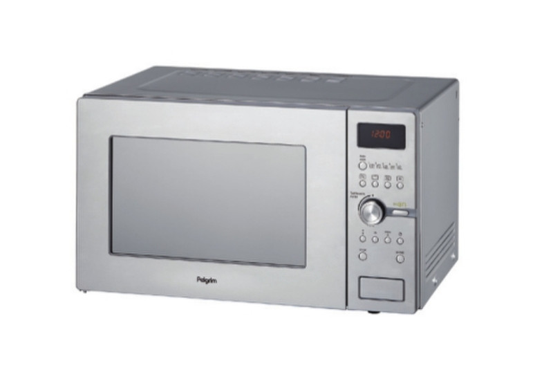 Pelgrim PCM128RVS Countertop 28L 800W Stainless steel microwave