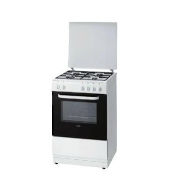 Pelgrim PF6237WIT Freestanding Gas hob A White cooker