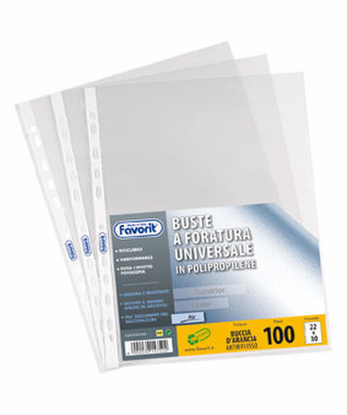 Favorit 100460055 220 x 300 mm Polypropylene (PP) 200pc(s) sheet protector