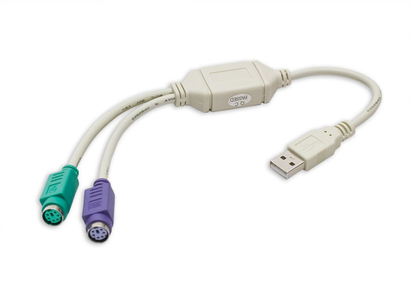 SYBA SY-USB-PS2 кабельный разъем/переходник