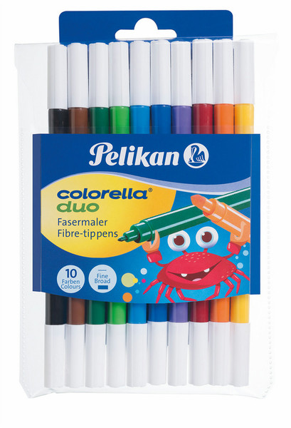 Pelikan 973172 Fine Разноцветный 10шт фломастер