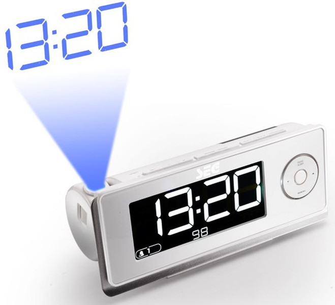 SEG CR 107 Clock Digital White