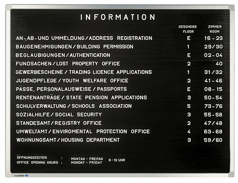 Legamaster Premium information board
