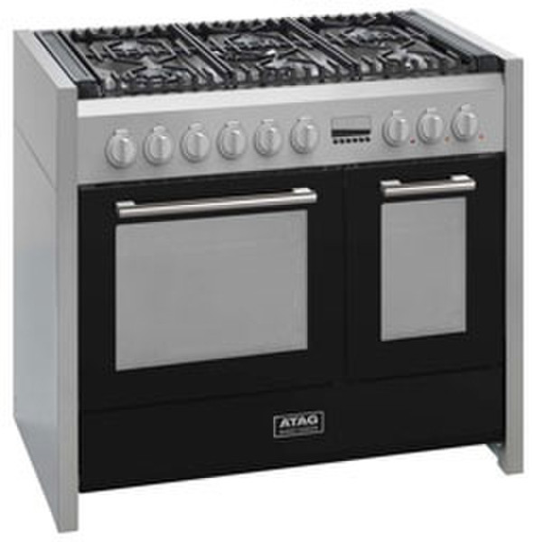 ATAG FG1070DA Freistehend Gas hob A Schwarz, Edelstahl Küchenherd
