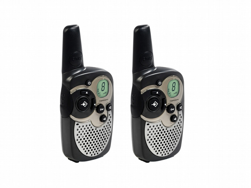 Topcom Twintalker 1302 Duo 8канала 446МГц Черный, Серый рация